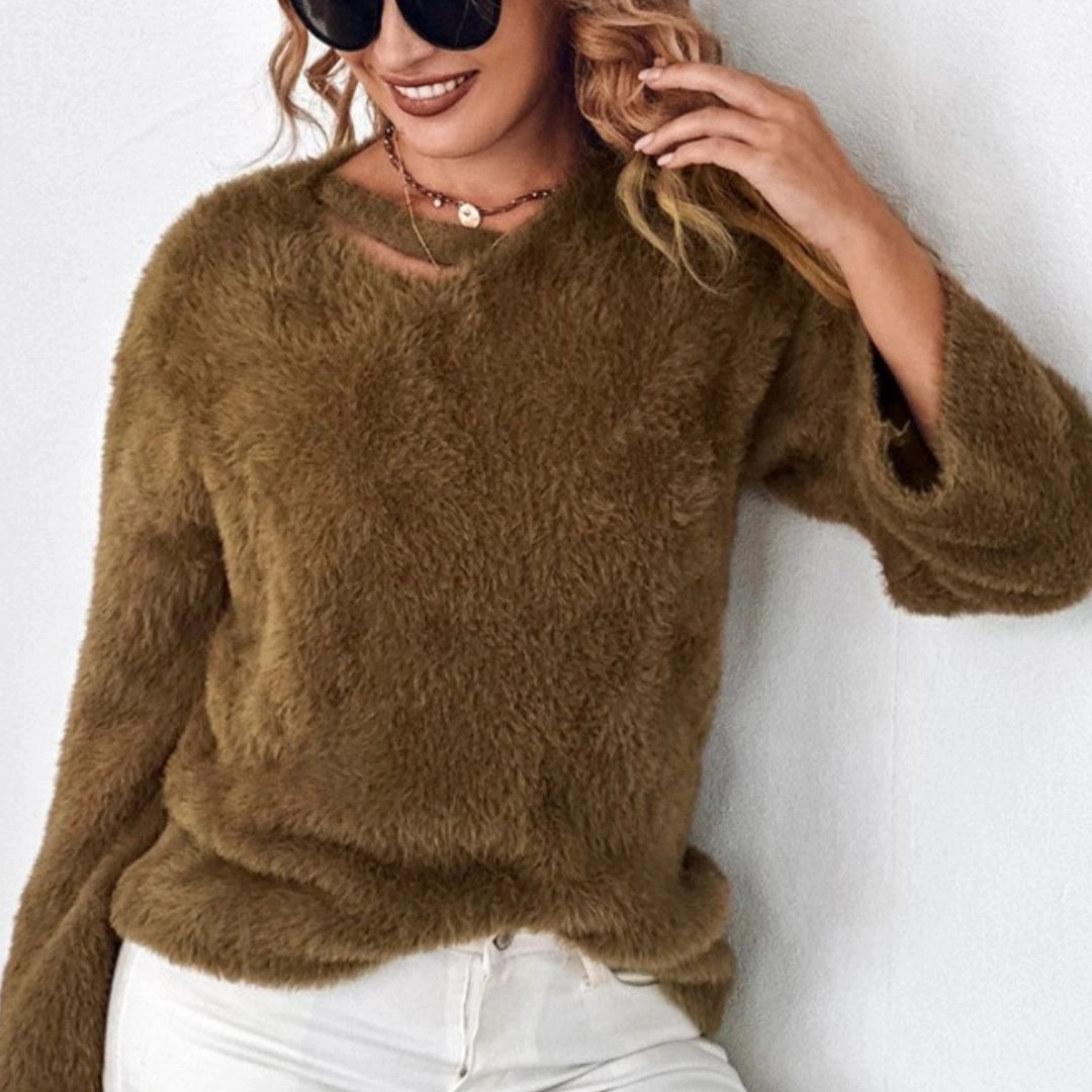 Winter White Fluffy Dress & Textured Mini Dress - Cozy Chic Fashion