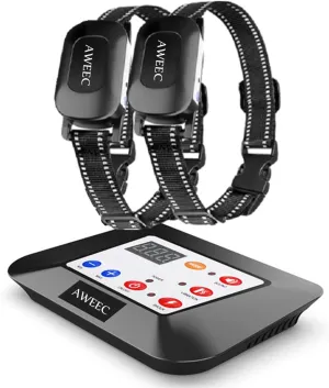 Wireless Dog Fence System, 2025 Electric Fence for Dog & Training Collar with Remote, Wireless Dog Collar Boundary Containment System, Adjustable Range Sizes, Suitable for Large,Medium Dogs ( 2 Dogs )