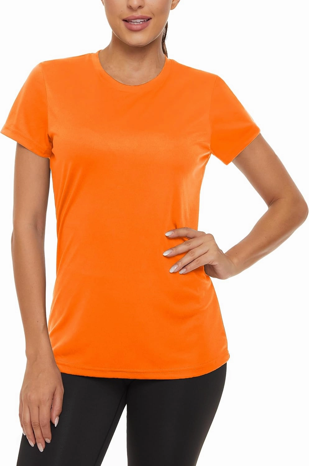 Women's Short Sleeve Shirts Workout Tops UPF 50  Sun Protection Tee Quick Dry Athletic Rash Guard T-Shirt