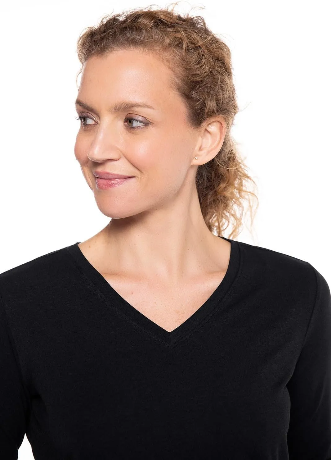 Women's Morada Everyday Long Sleeve V-Neck T-Shirt UPF 50 