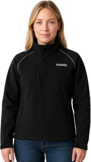 Women's Softshell Waterproof Jacket, Outdoor Windbreaker Warm Fleece Lined Rain Soft Shell For Hiking Travel