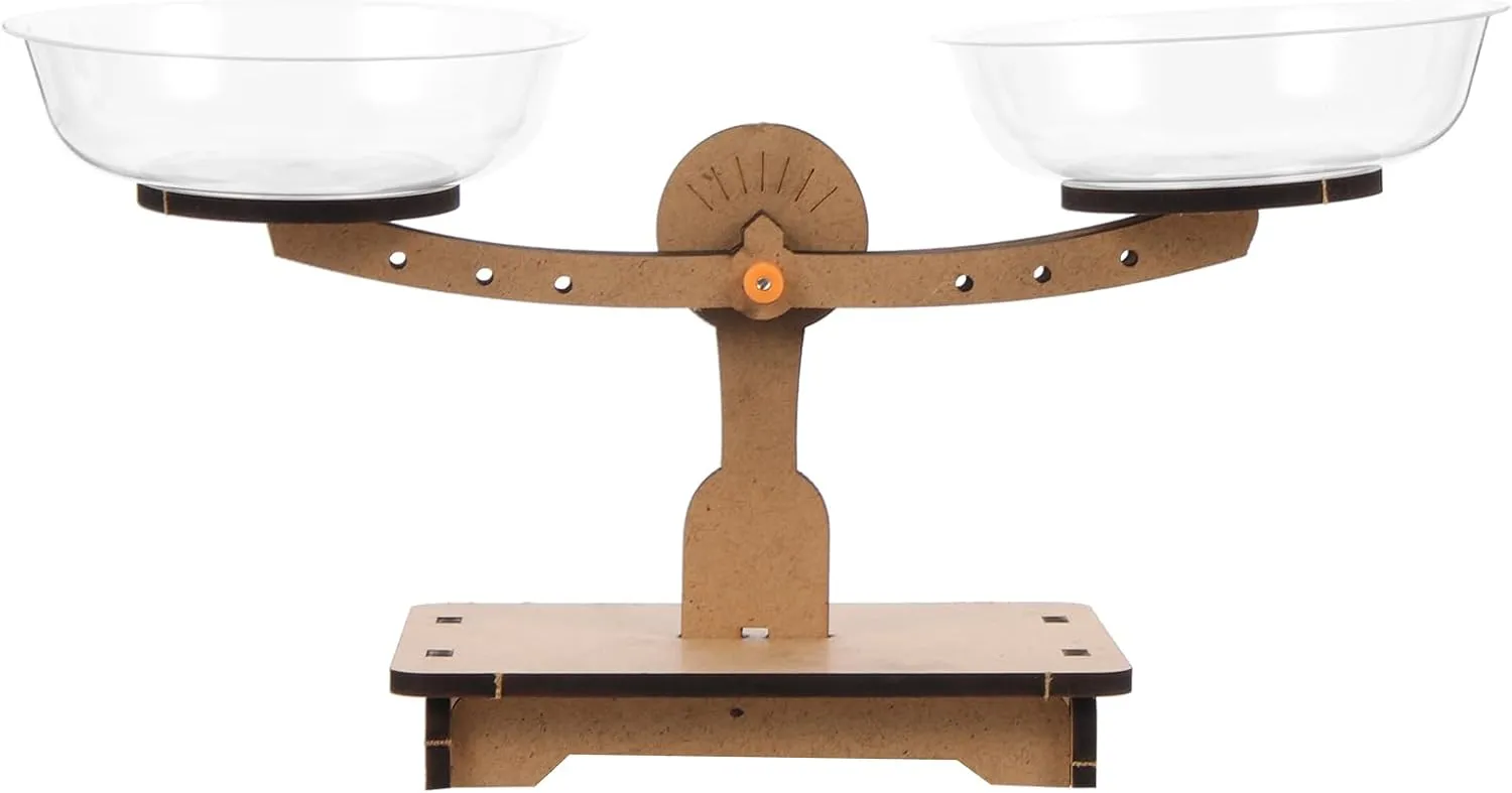 Wooden Balance Scale Toy Educational Weighing Scale Game for Boy Girl Enhances Math Skills Understanding of Balance Concepts for Preschool Learning