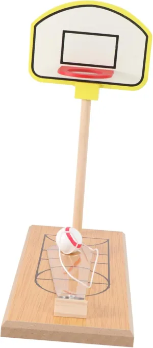 Wooden Mini Basketball Game Set Fun Tabletop Finger Basketball for Parent Interaction Design for Family Play