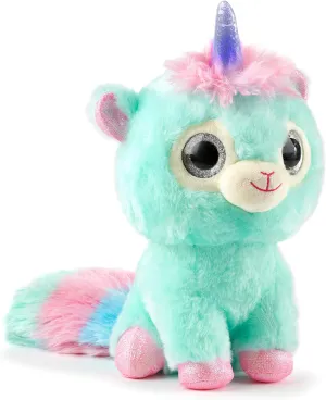 WowWee Ploosh Glowcorns - Llamacorn Interactive Plush with Light-up Horn