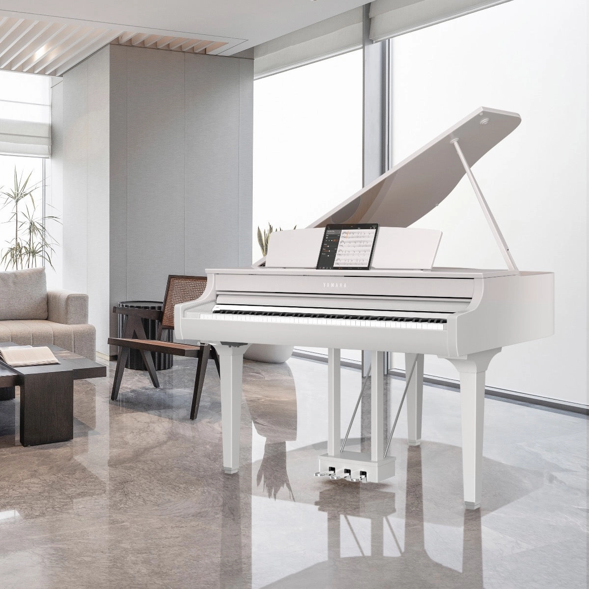 Yamaha Clavinova CSP-295GP Digital Grand Piano - Polished White