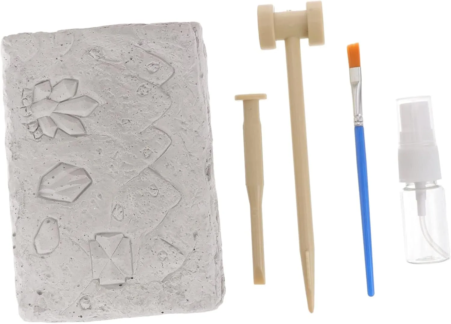 Yardwe 1 Set Mineral Excavating for Educational Stone Digging Kit to Enhance Hand Eye Coordination and Skills for Interactive Learning and Adventure