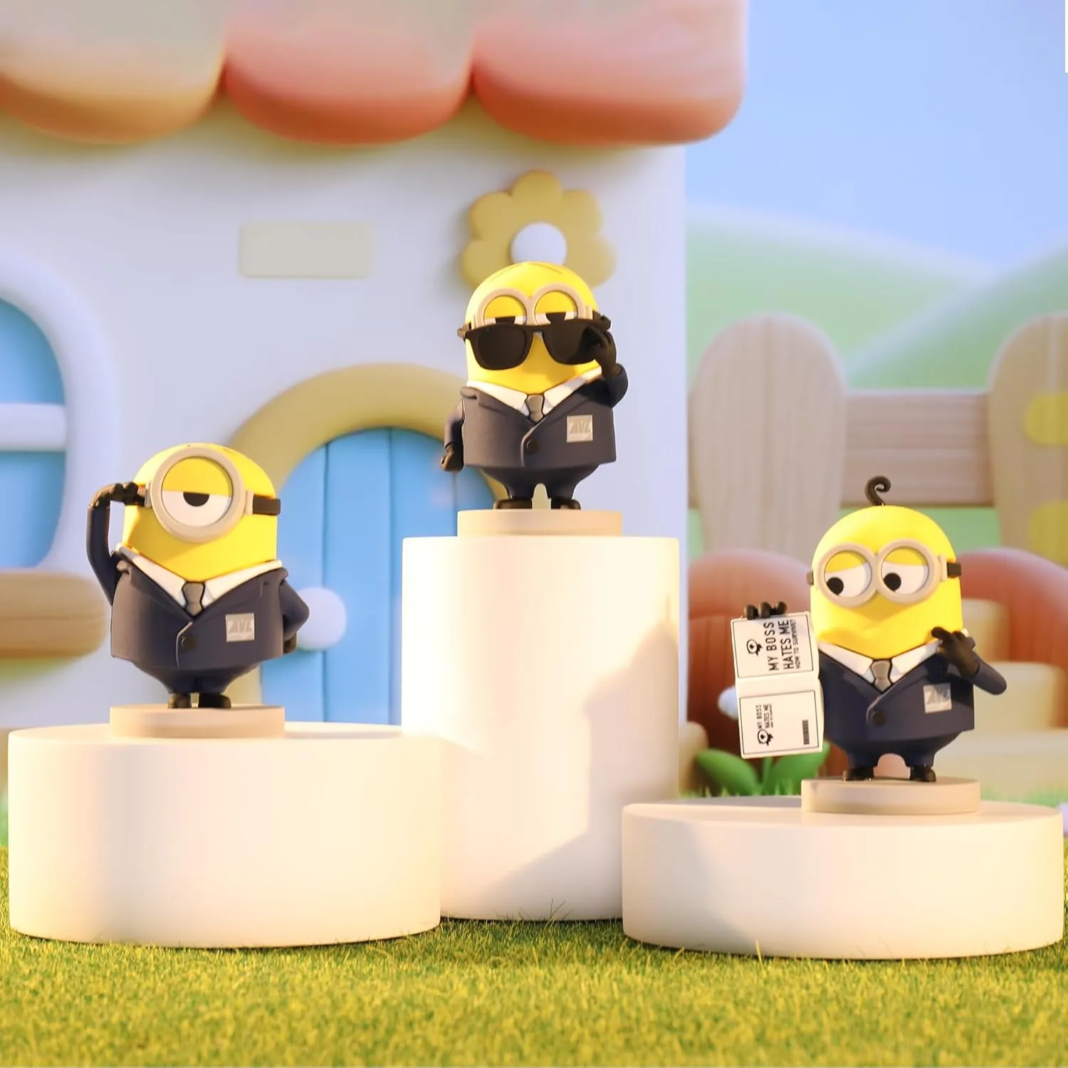 YOLOPARK Despicable Me 4 Toys,Collectible Minions Agent Assortment Set Action Figures,3 Inch Minion Home Decorations/Model Kits, Holiday Birthday Gifts for Ages 3 and Up