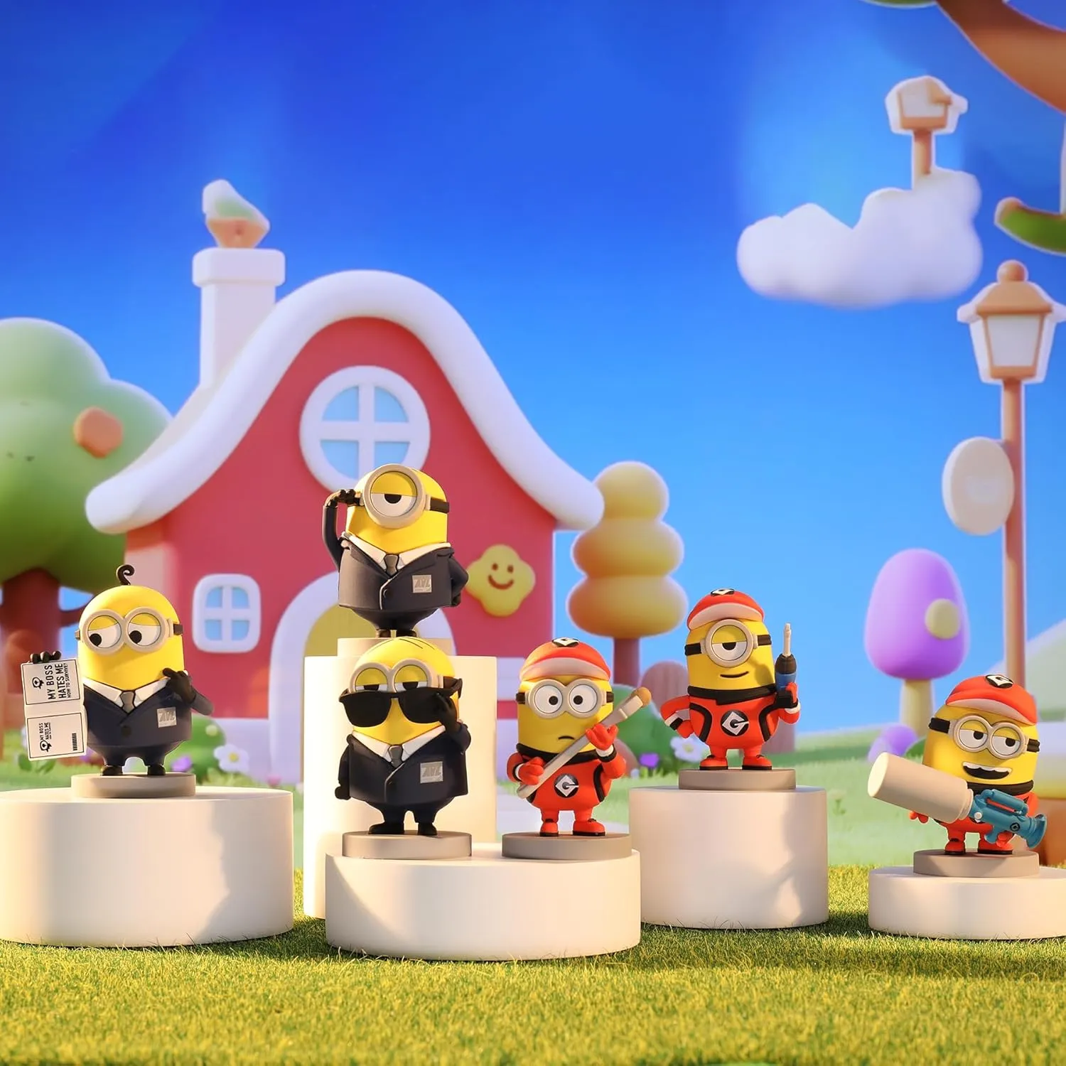 YOLOPARK Despicable Me 4 Toys,Collectible Minions Agent Assortment Set Action Figures,3 Inch Minion Home Decorations/Model Kits, Holiday Birthday Gifts for Ages 3 and Up